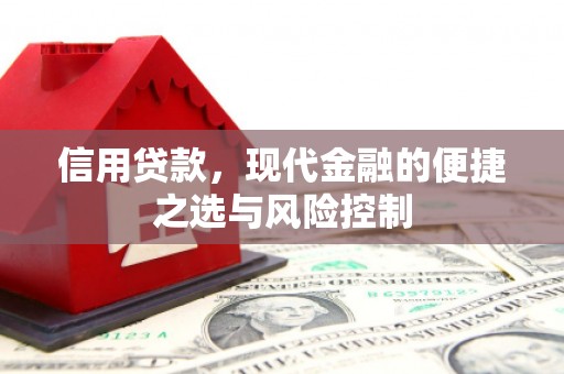开福信用贷款，现代金融的便捷之选与风险控制