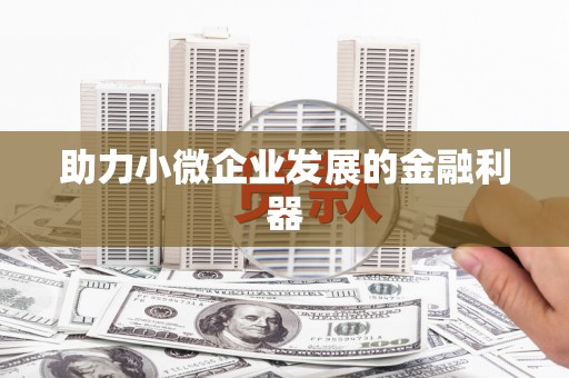 开福助力小微企业发展的金融利器
