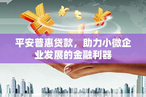 开福平安普惠贷款，助力小微企业发展的金融利器